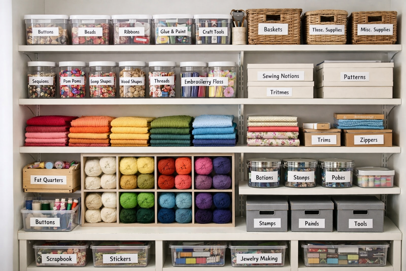 Organize atölye depolama